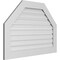 Ekena Millwork Octagonal Top Surface Mount PVC Gable Vent: Functional, w/ 3-1/2"W x 1"P Standard Frame, 40"W x 28"H GVPOT40X2801SF - alternate 5